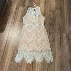Lush brand lace overlay dress